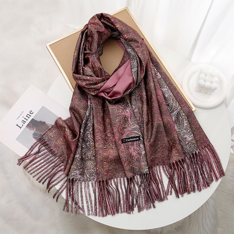 Luxury Paisley Pashmina Shawl  - Embroidery Hijab recensione e prezzo