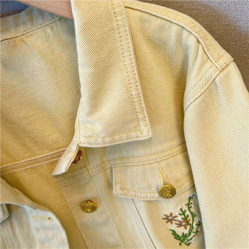 Korean Vintage Flower Embroide - Embroidery Yellow recensione e prezzo