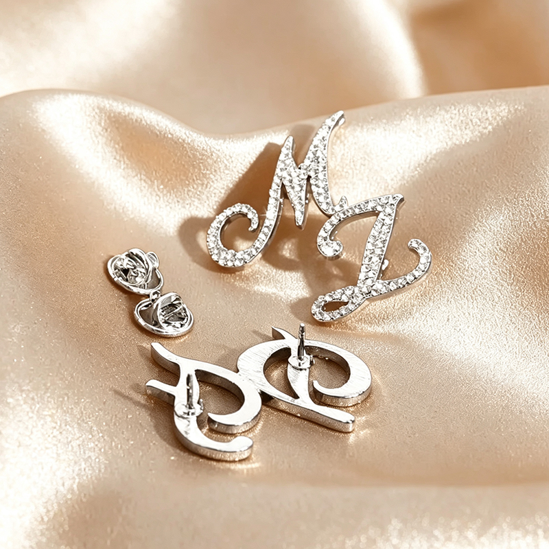 Custom Double Initials Pin,Bri - Embroidery Name recensione e prezzo