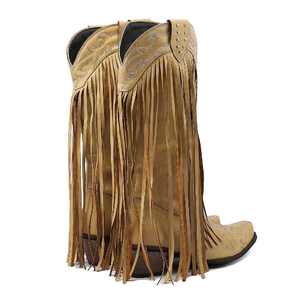 Fringe Rivet Western Women Mid - Embroidery Yellow recensione e prezzo