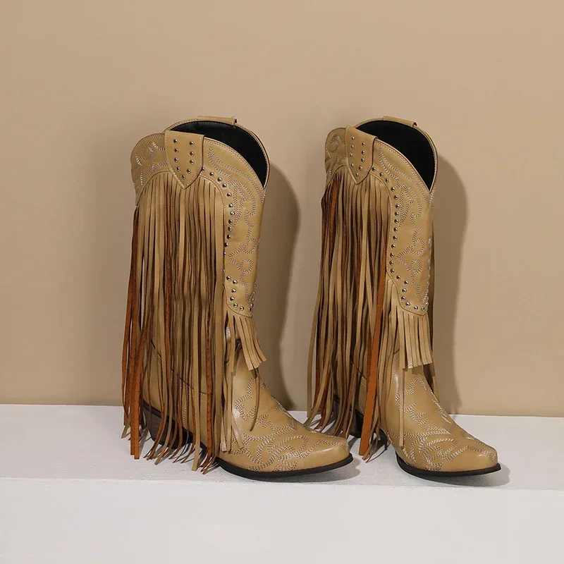 Fringe Rivet Western Women Mid - Embroidery Yellow recensione e prezzo
