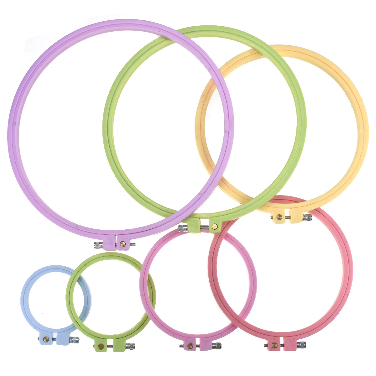 1/7pcs 7-25cm Plastic Embroide - Embroidery Hoop Plastic recensione e prezzo