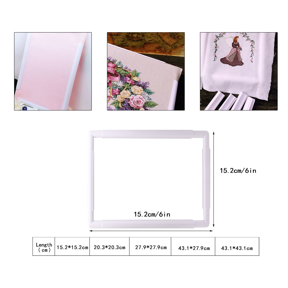 Square Shape Embroidery Frame  - Embroidery Hoop Plastic recensione e prezzo