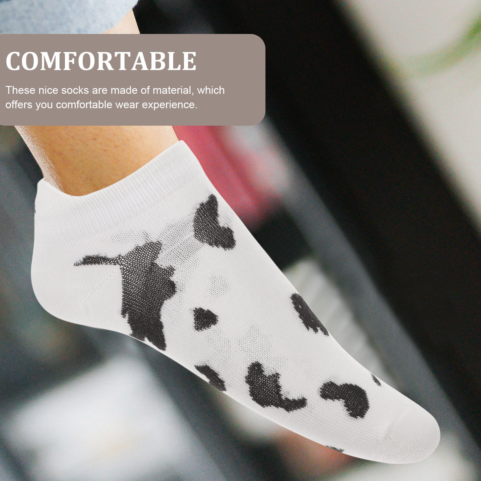 4Pairs Cow Boat Socks Lovely S - Embroidery Love recensione e prezzo
