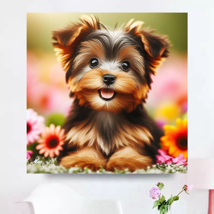 Yorkshire Terrier Dog 5D DIY D - Embroidery Handicraft recensione e prezzo