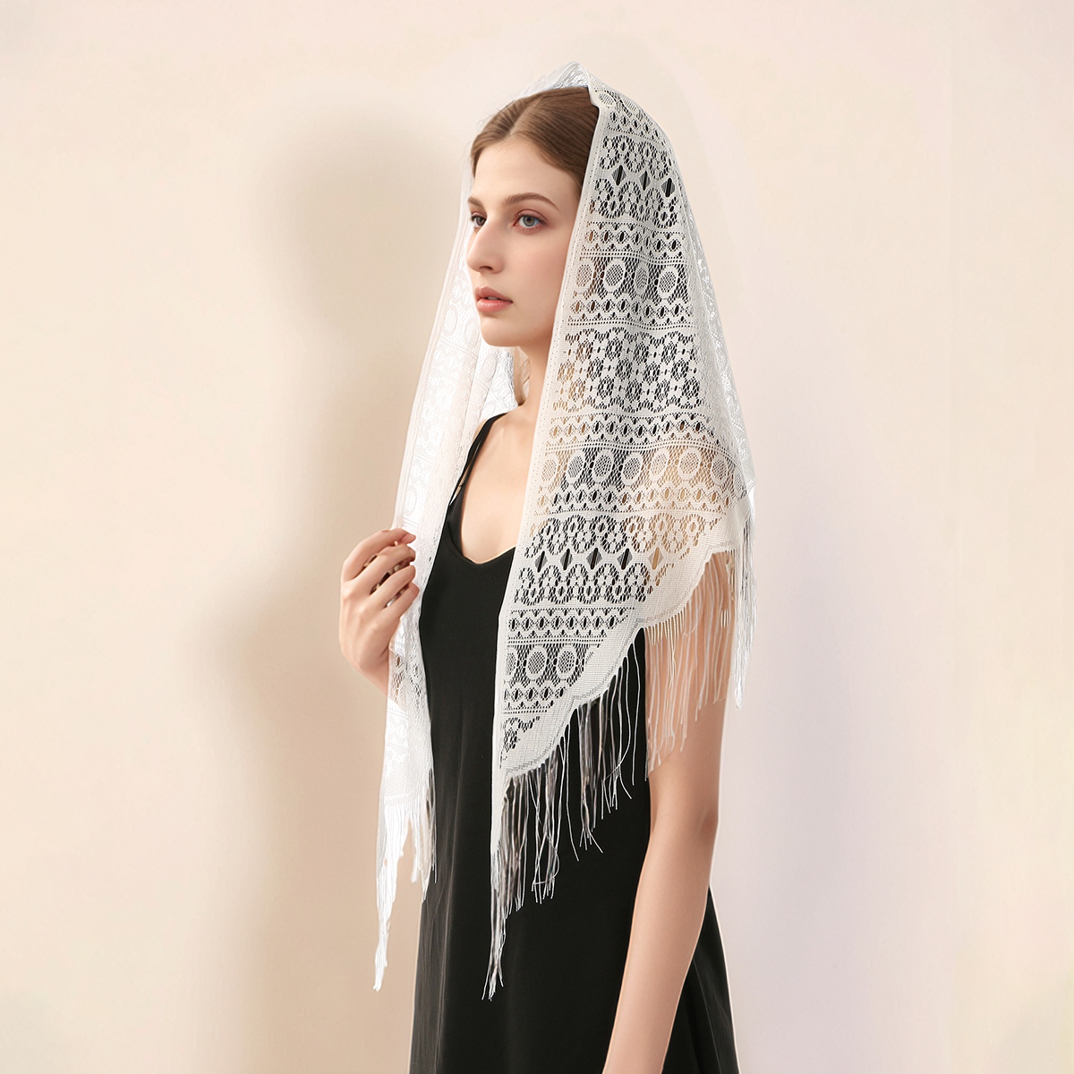 Fashion Lace Embroidery Triang - Embroidery Hijab recensione e prezzo