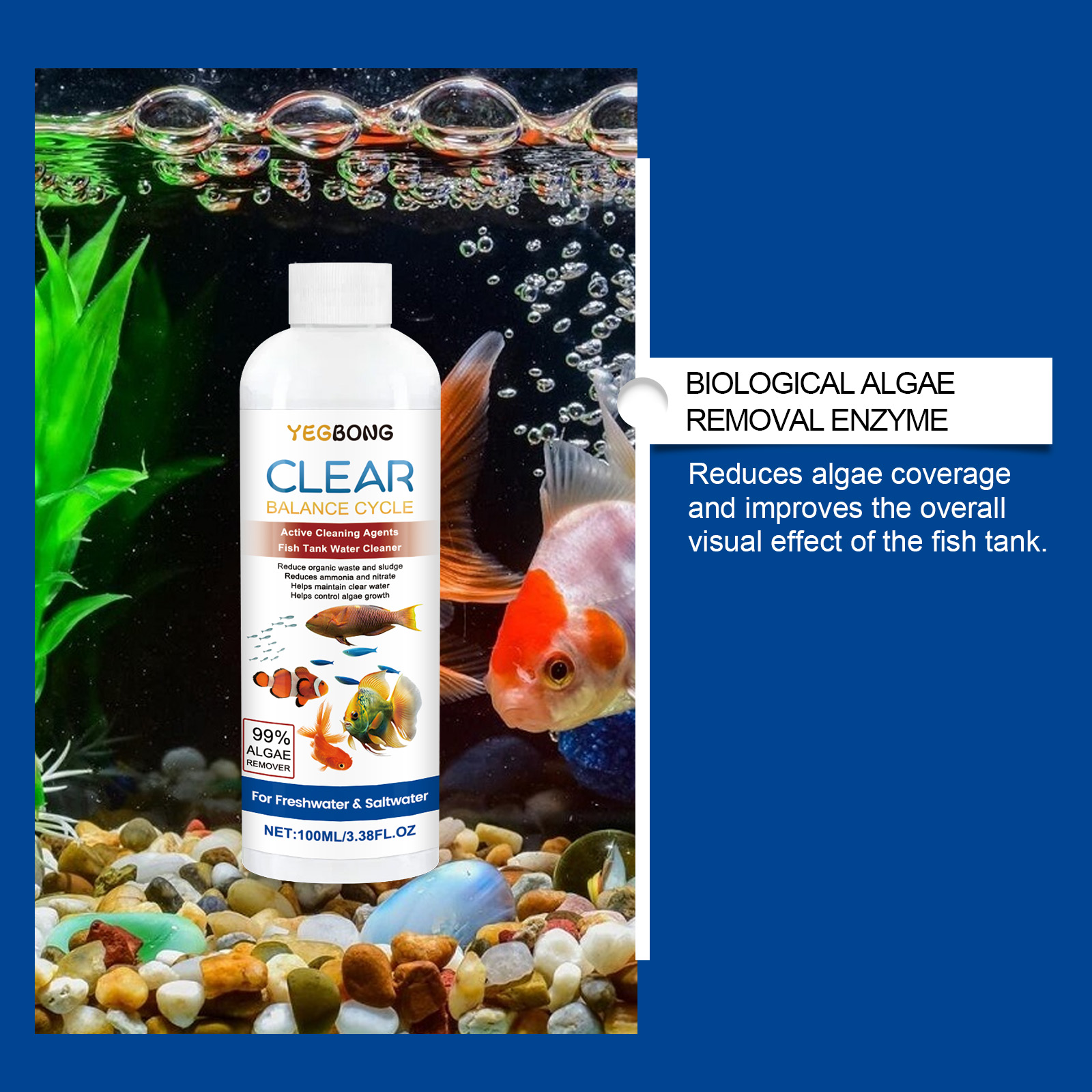 Algae Remover for Fish Tanks,  - Water Soluble Stabilizer recensione e prezzo