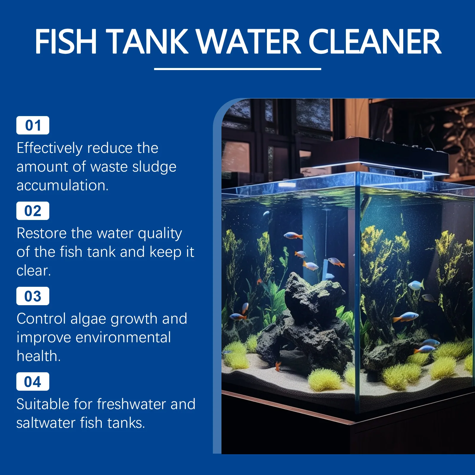 Algae Remover for Fish Tanks,  - Water Soluble Stabilizer recensione e prezzo
