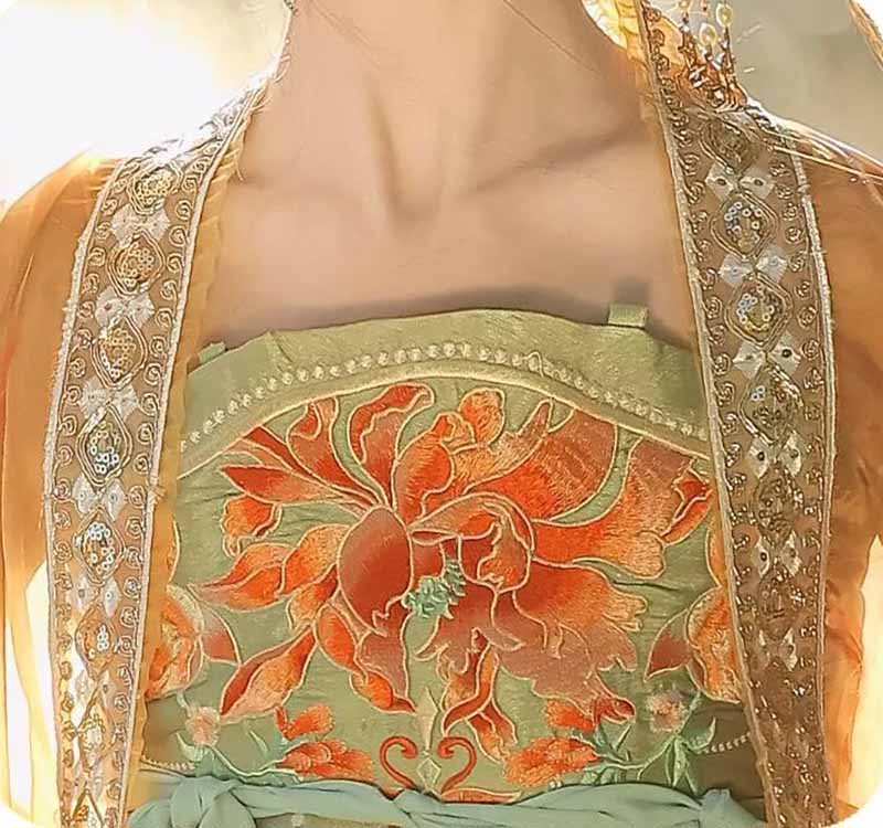 Women's Traditional Chinese Ha - Embroidery Yellow recensione e prezzo