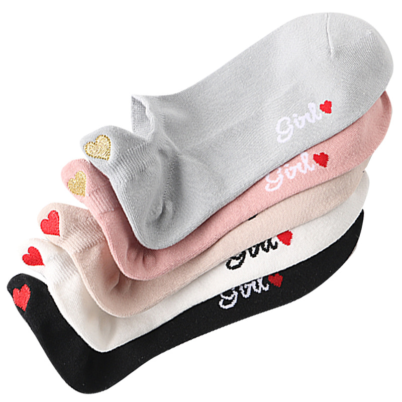 Love Heart Women Socks Embroid - Embroidery Love recensione e prezzo