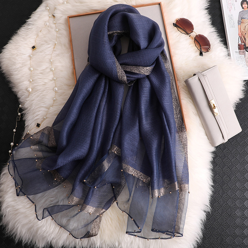 2024 Luxury 100% Silk Shawl Sc - Embroidery Hijab recensione e prezzo