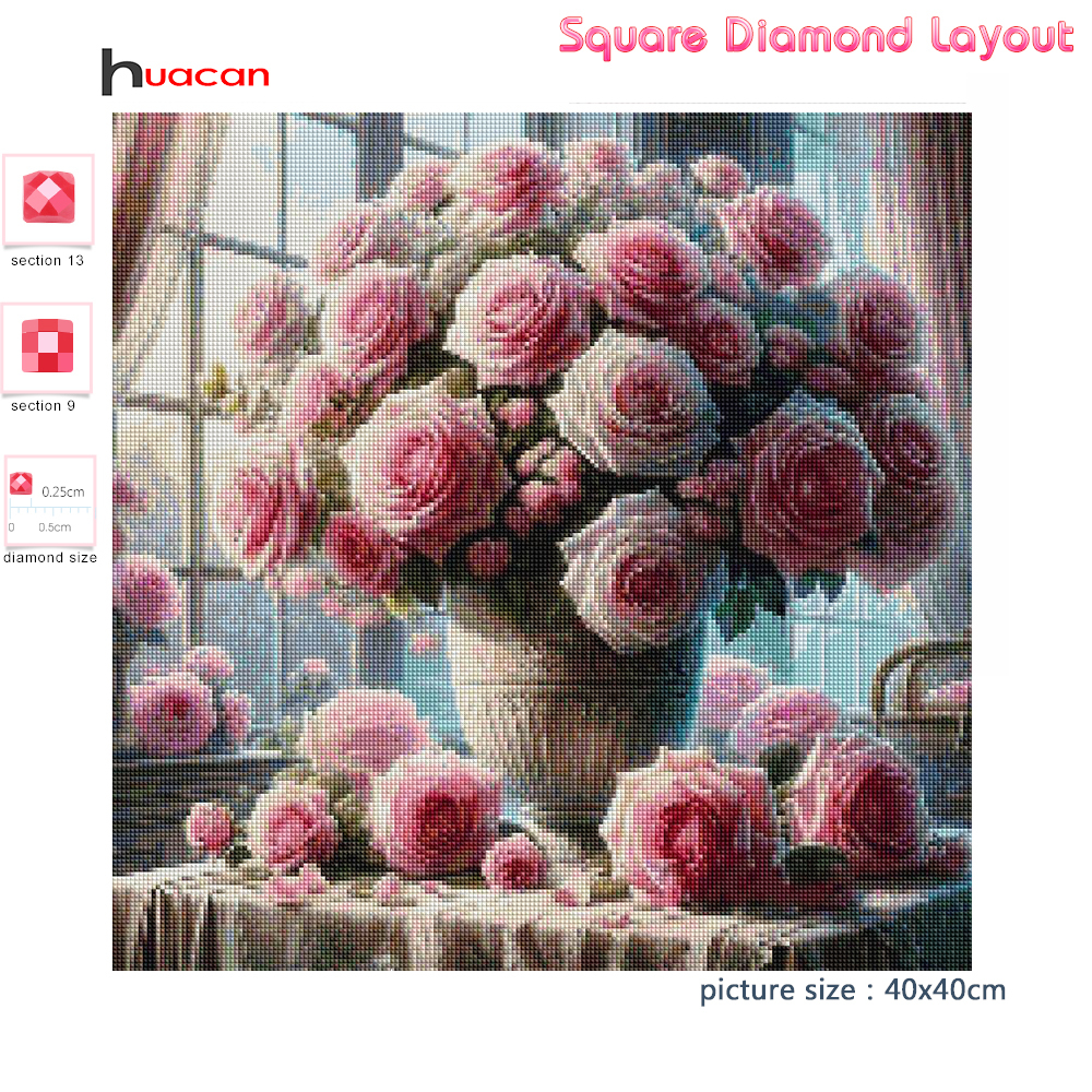 1PC frameless  5D Diy Diamond  - Embroidery Rose recensione e prezzo