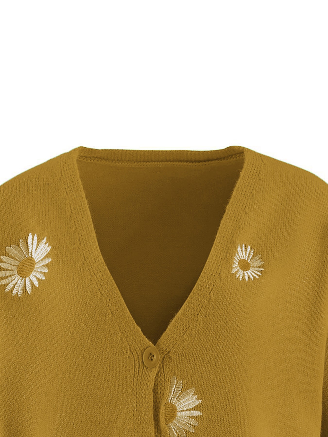 Women's Mustard Yellow Daisy E - Embroidery Yellow recensione e prezzo