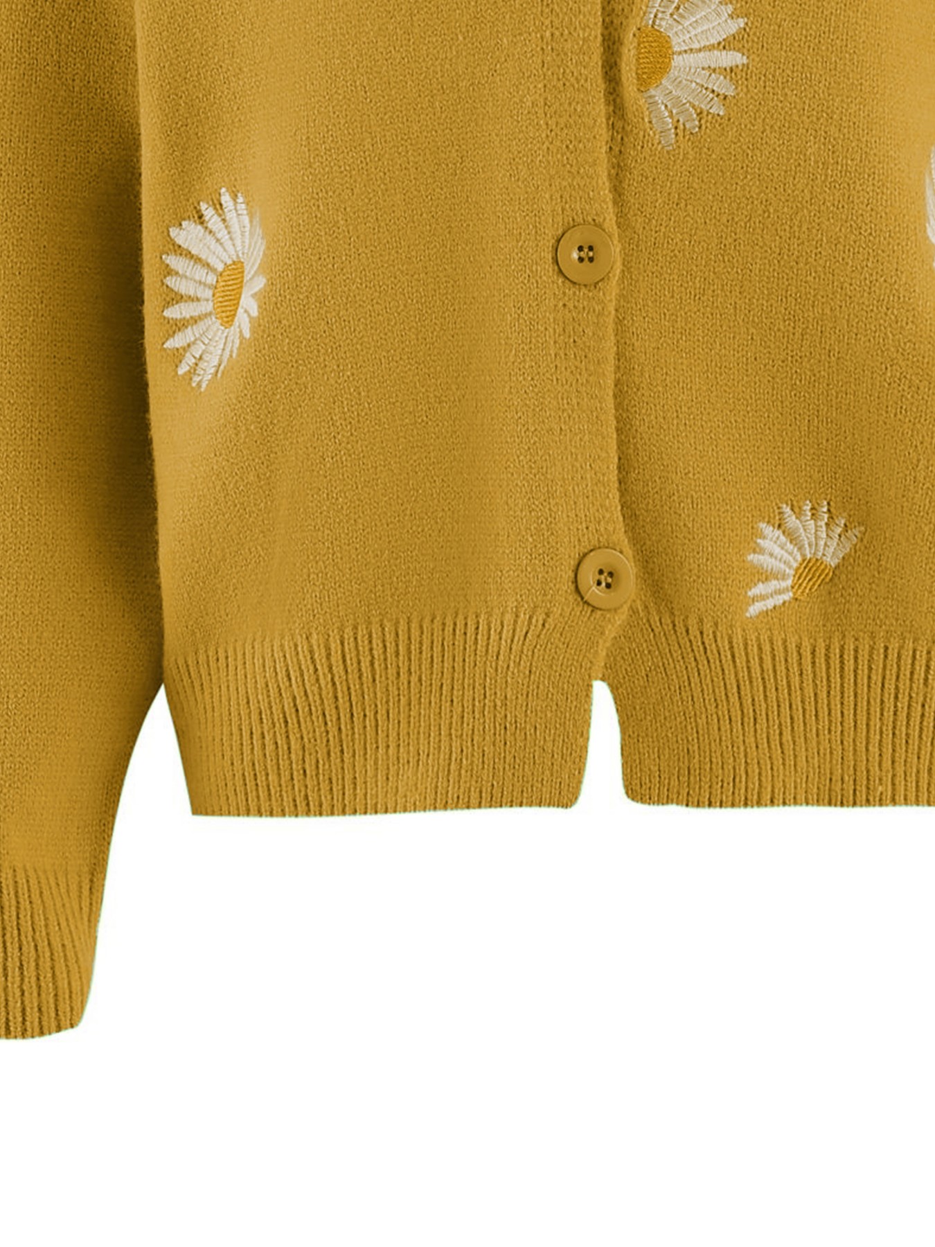 Women's Mustard Yellow Daisy E - Embroidery Yellow recensione e prezzo
