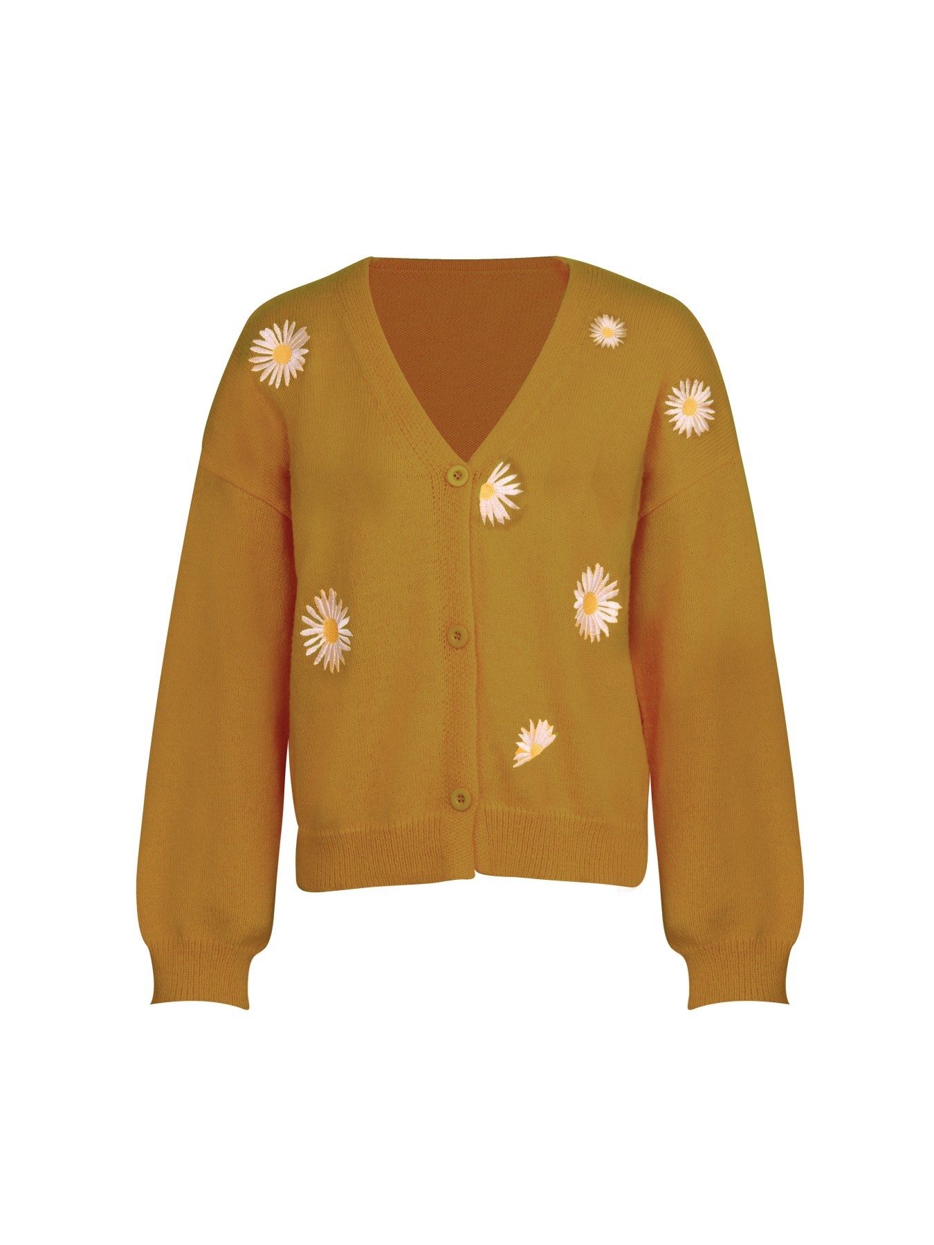 Women's Mustard Yellow Daisy E - Embroidery Yellow recensione e prezzo