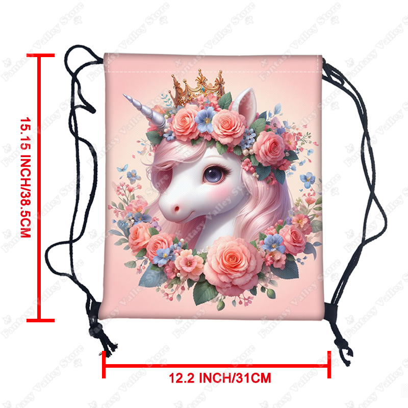 Cute Unicorn Flower Print Draw - Embroidery Unicorn recensione e prezzo