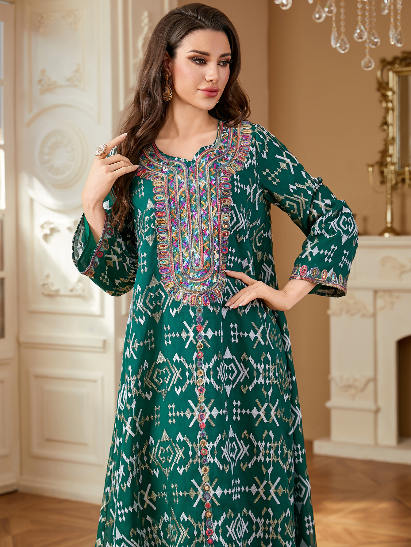 Muslim Embroidery Maxi Dress W - Embroidery Kebaya recensione e prezzo