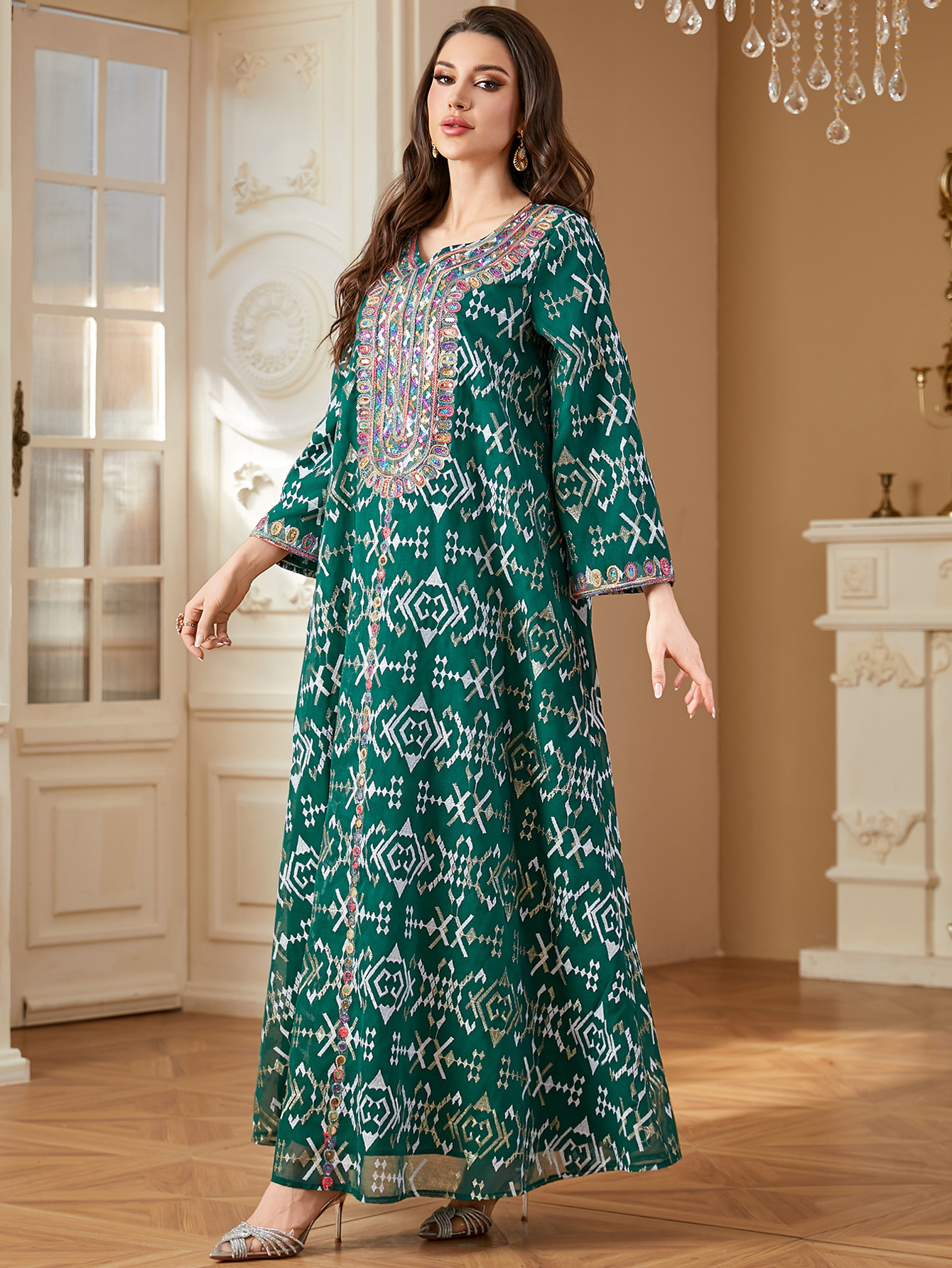 Muslim Embroidery Maxi Dress W - Embroidery Kebaya recensione e prezzo