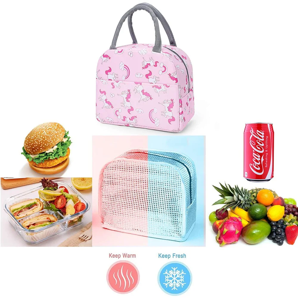 Insulation Lunch Bag Cute Unic - Embroidery Unicorn recensione e prezzo