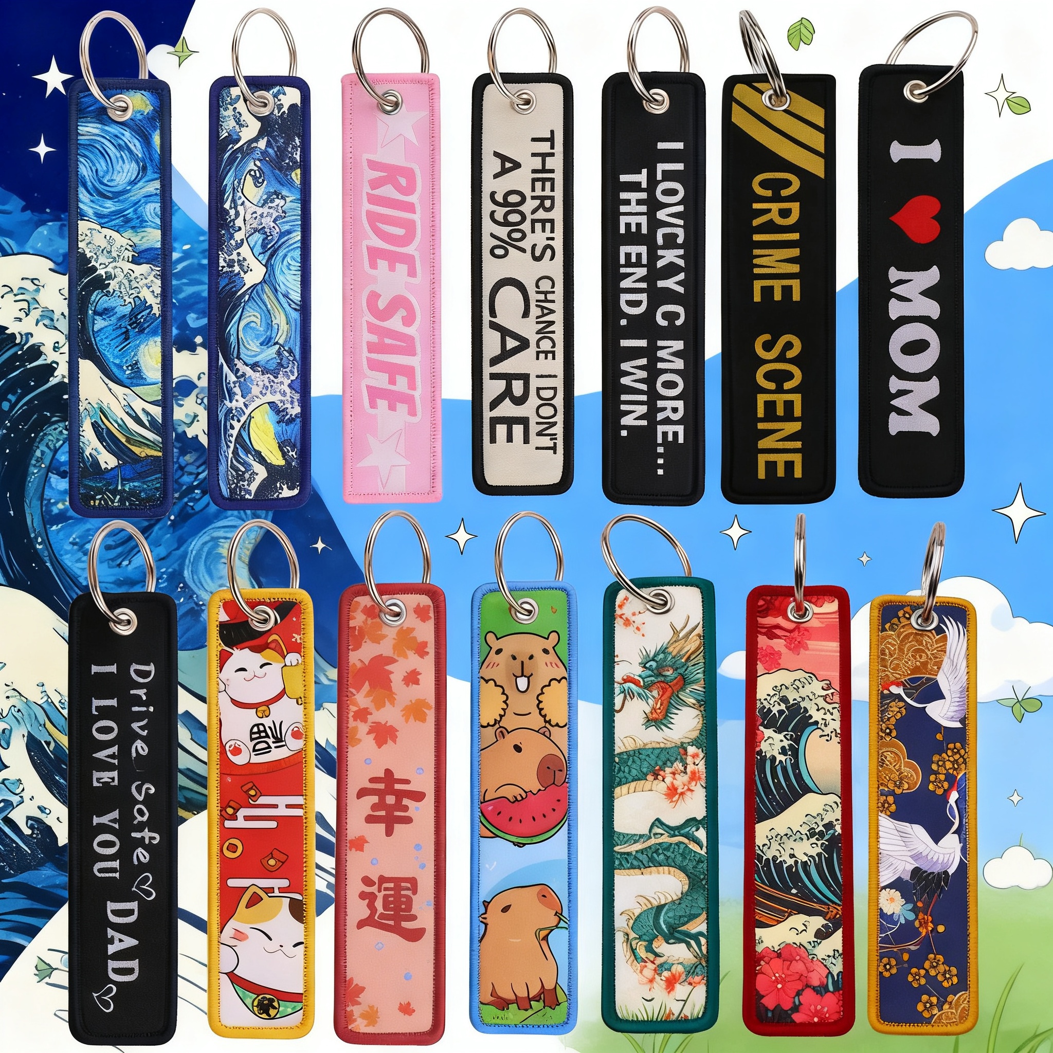 Van Gogh Embroidery Key Fobs K - Embroidery Keychain recensione e prezzo
