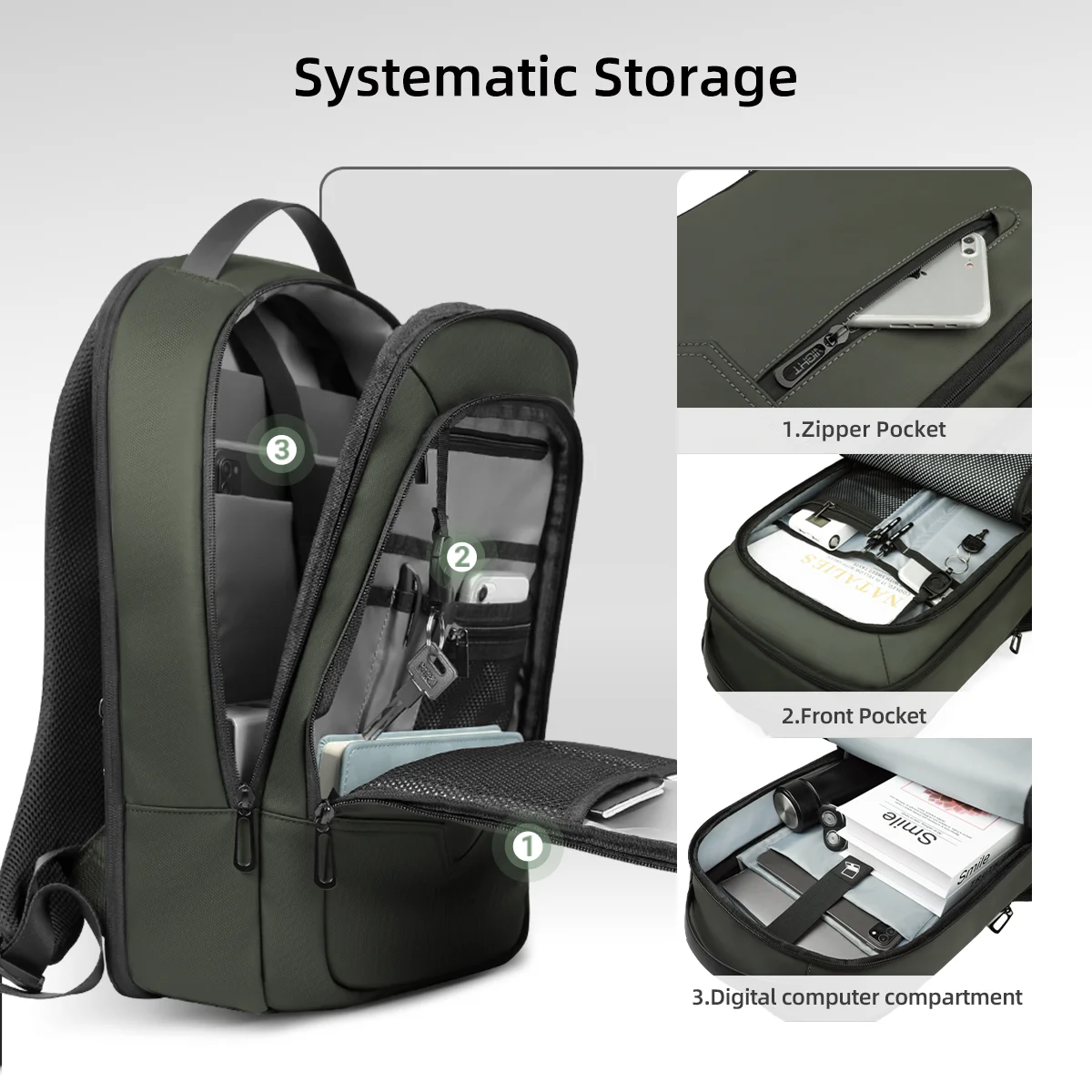 HK Expandable Business Backpac - Embroidery Computer recensione e prezzo