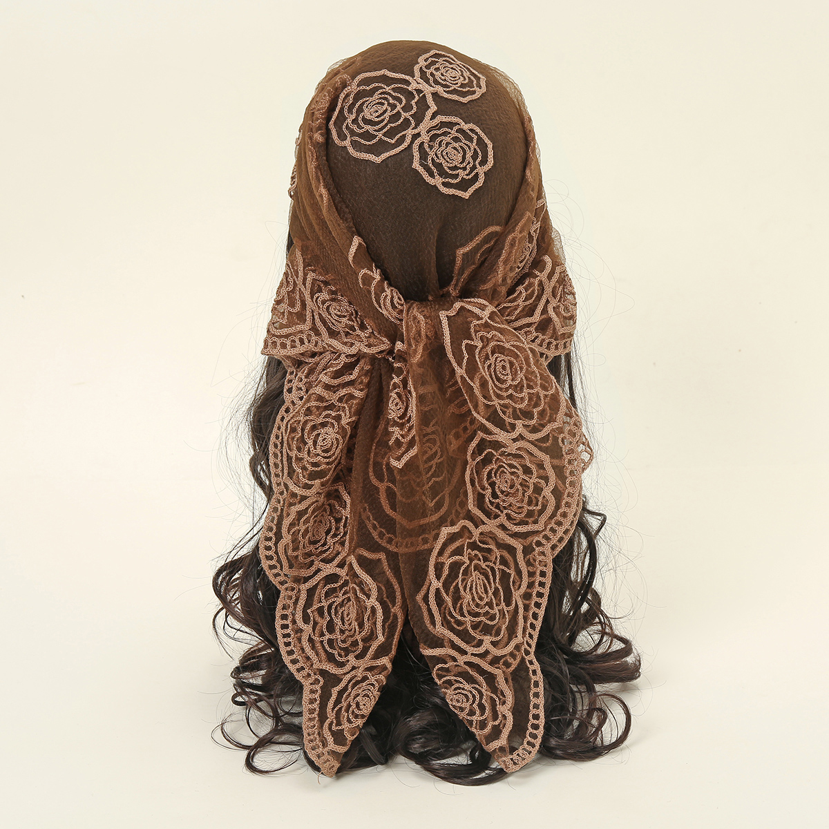 80*80cm Lace Square Bandanas S - Embroidery Hijab recensione e prezzo