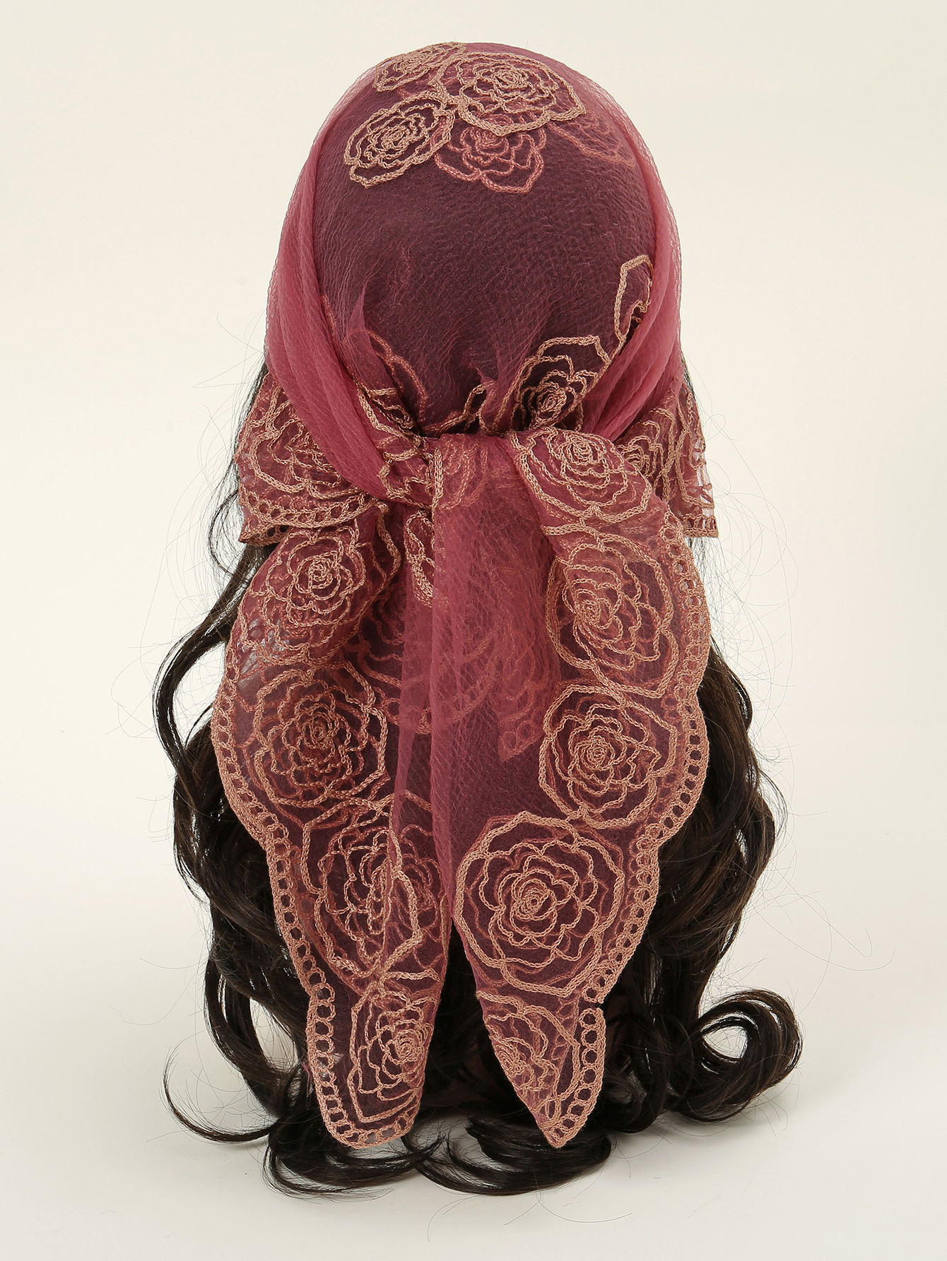 80*80cm Lace Square Bandanas S - Embroidery Hijab recensione e prezzo