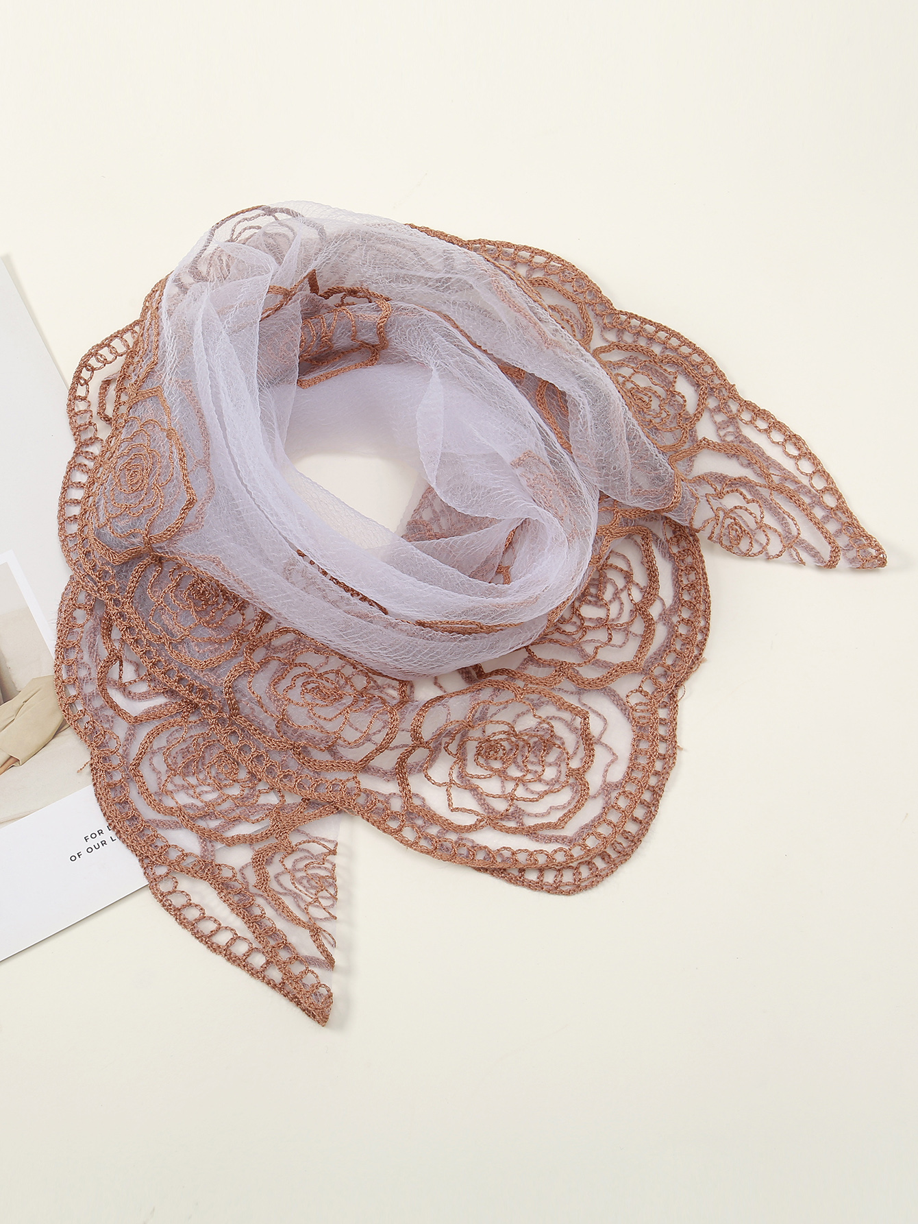 80*80cm Lace Square Bandanas S - Embroidery Hijab recensione e prezzo