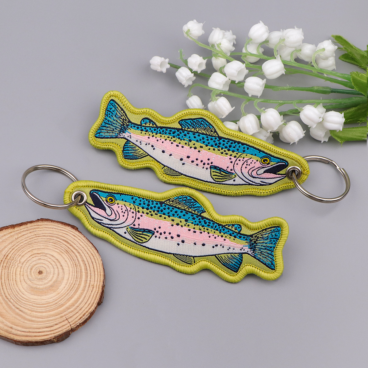 Embroidered Cute Fish Key Tags - Embroidery Keychain recensione e prezzo