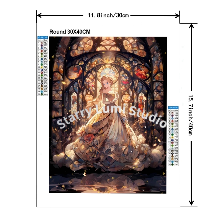 Cute Cinderella Castle 5D Full - Embroidery Rose recensione e prezzo