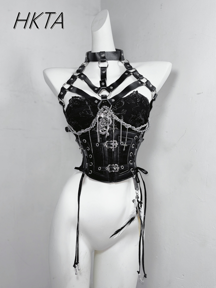 Dark Style Goth Metal Chain Wa - Embroidery Rose recensione e prezzo