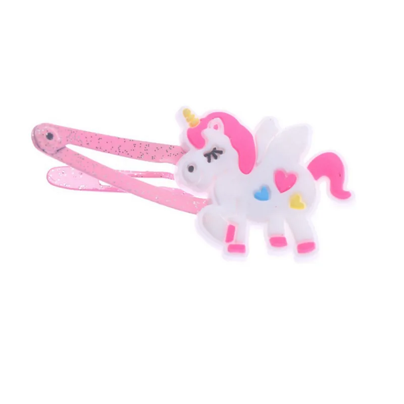 4PCS Unicorn Hair Clips Barret - Embroidery Unicorn recensione e prezzo