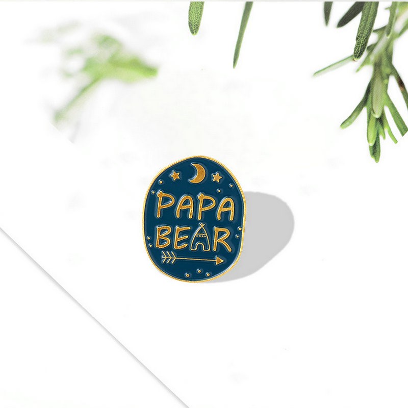 Mama Papa Bear Enamel Pins Cus - Embroidery Love recensione e prezzo