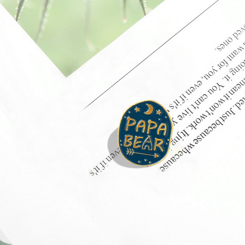 Mama Papa Bear Enamel Pins Cus - Embroidery Love recensione e prezzo
