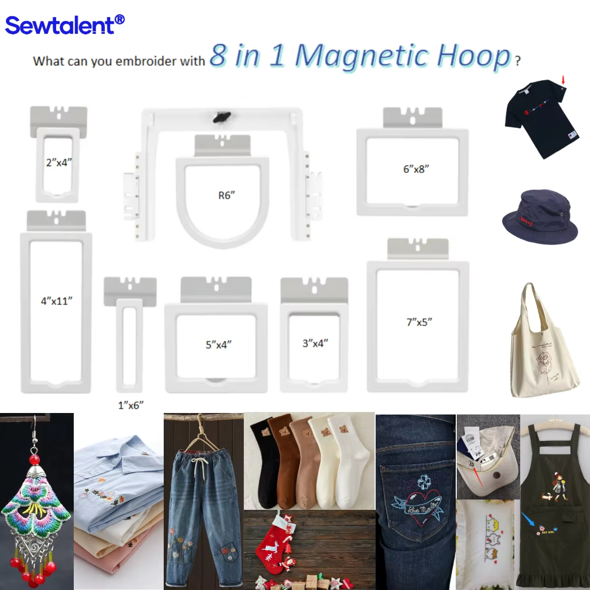 Magnetic Mighty Hoop 8in1 Magn - Embroidery Hoop Plastic recensione e prezzo
