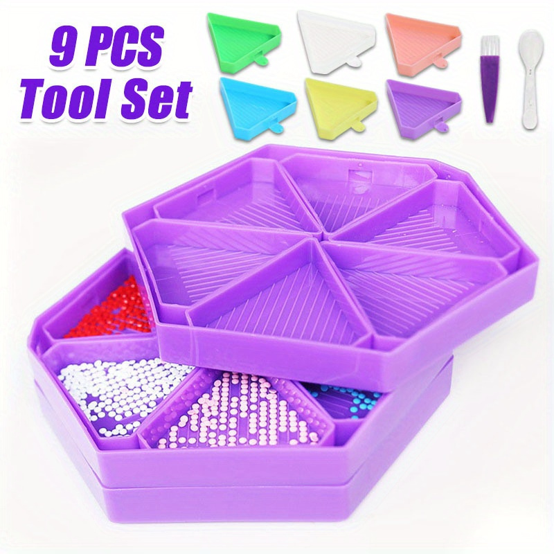 9PCS New Diamond Painting Tray - Embroidery Details recensione e prezzo