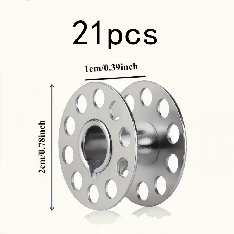 21Pcs Rustproof Metal Bobbins, - Embroidery And Quilting recensione e prezzo