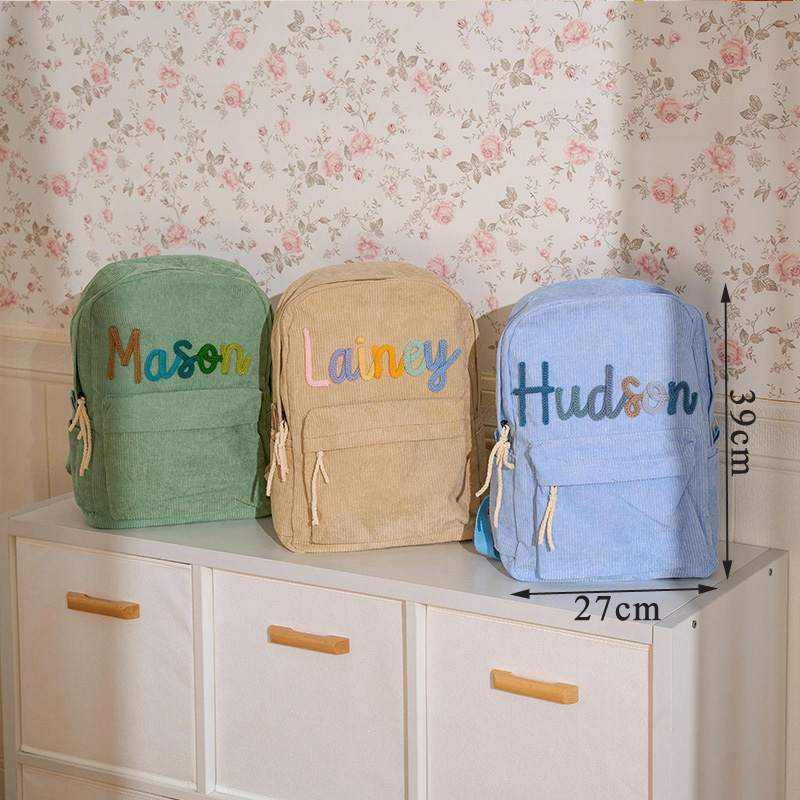 Customized Kids Backpack Bag H - Embroidery Name recensione e prezzo