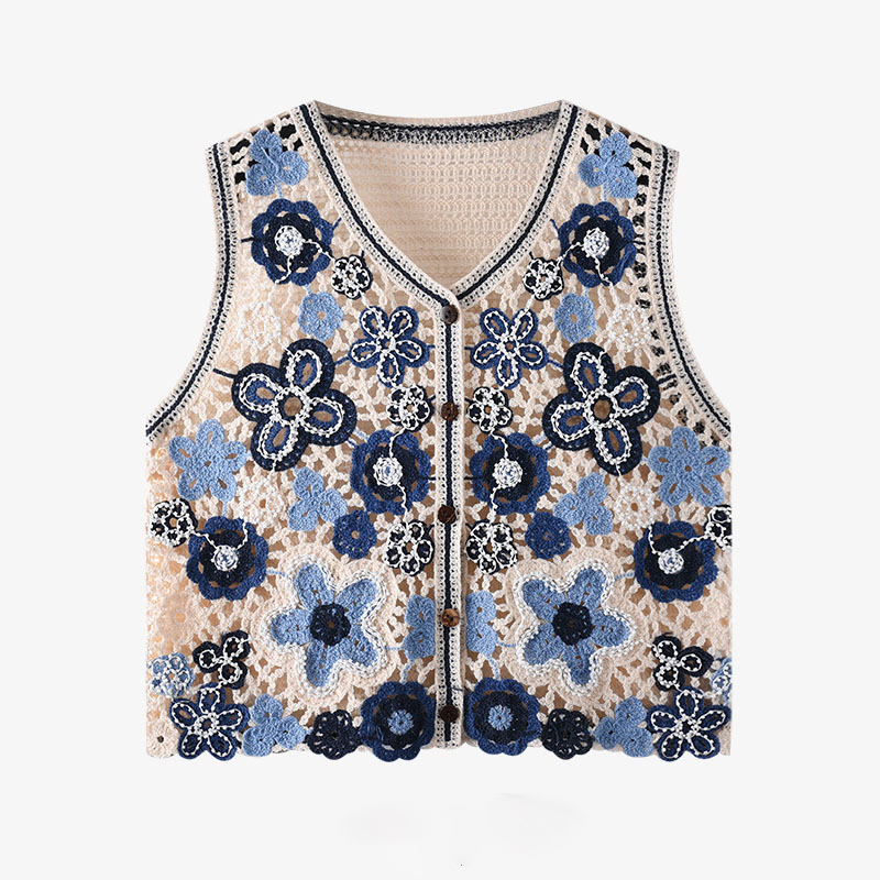 Daisy Crochet Vest for Women S - Embroidery Vest recensione e prezzo