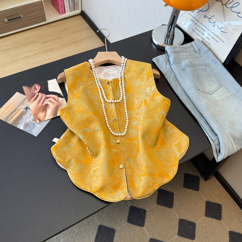 Retro Chinese Sle Tang Suit Ha - Embroidery Vest recensione e prezzo