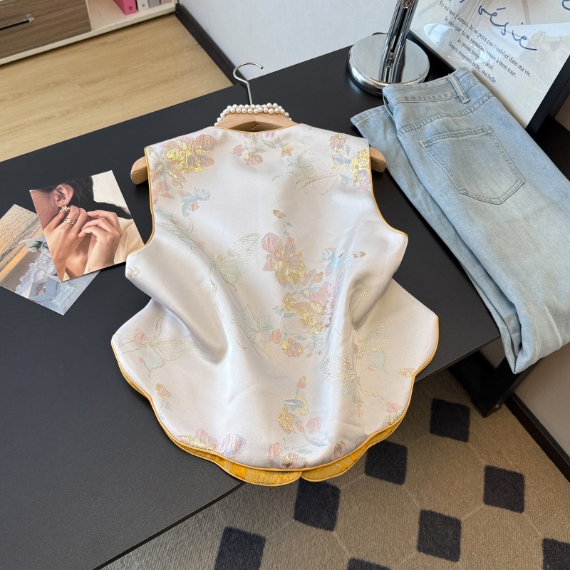 Retro Chinese Sle Tang Suit Ha - Embroidery Vest recensione e prezzo