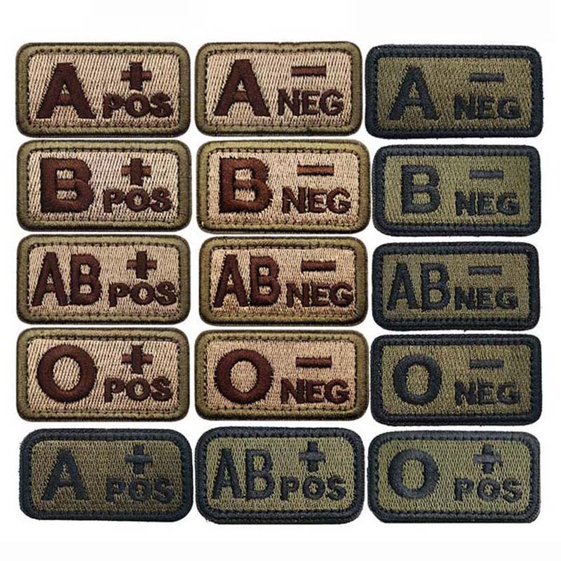 4PCS/A B AB O POS-NEG Blood Ty - Embroidery Fonts recensione e prezzo