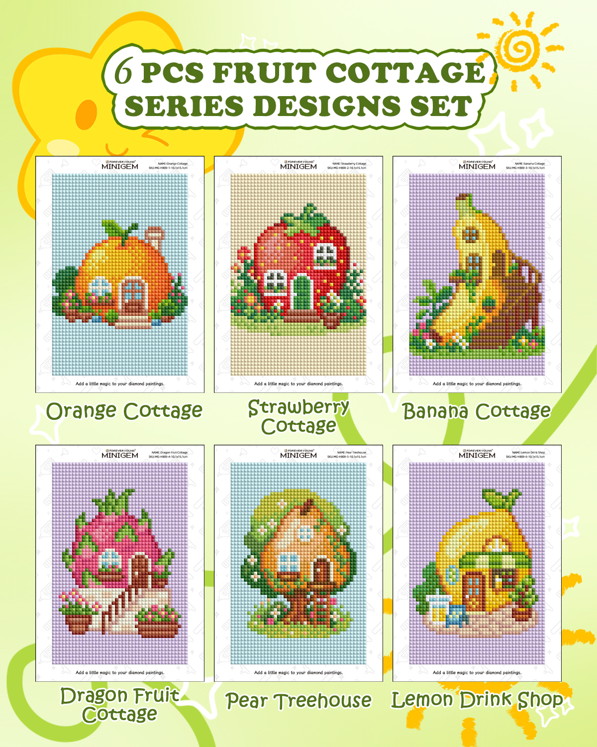 Forever Young Minigem 6PCS Fru - Embroidery Uae recensione e prezzo