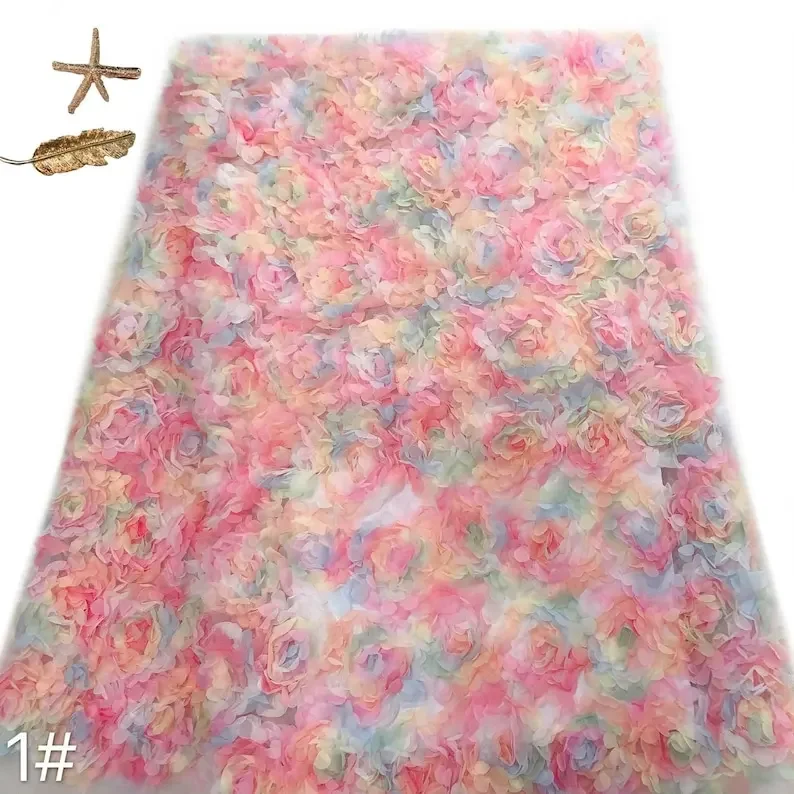 3d chiffon rose flower lace fa - Embroidery Rose recensione e prezzo