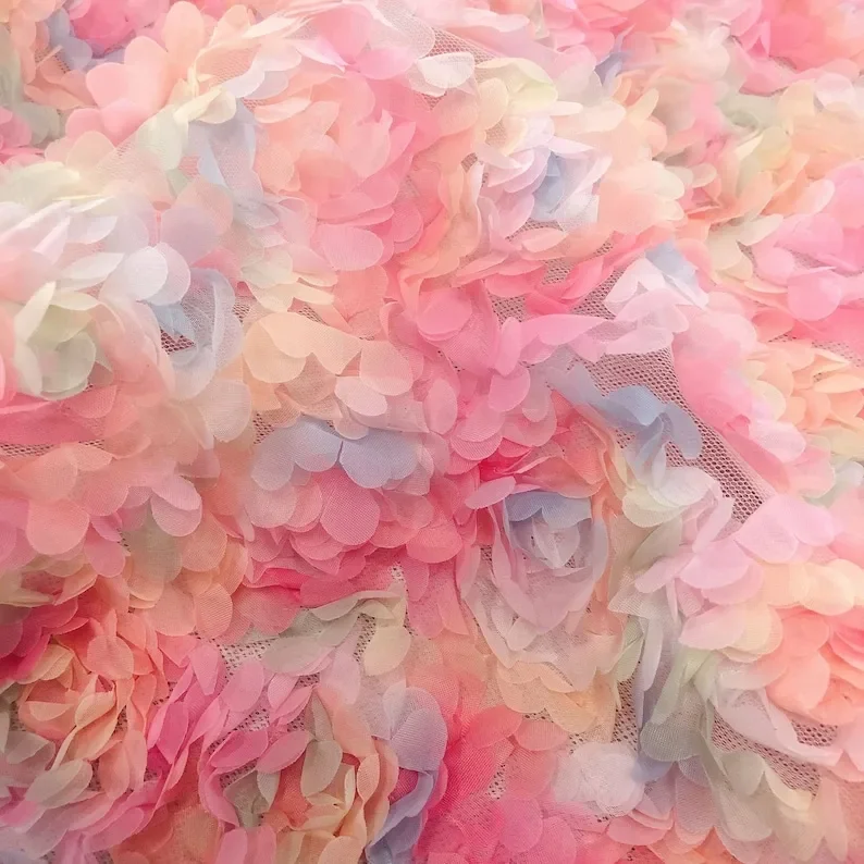 3d chiffon rose flower lace fa - Embroidery Rose recensione e prezzo