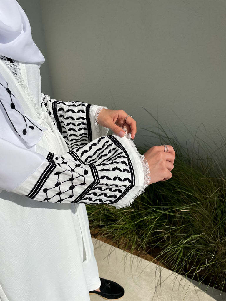 2024 Ramadan Keffiyeh Abaya Ki - Embroidery Hijab recensione e prezzo