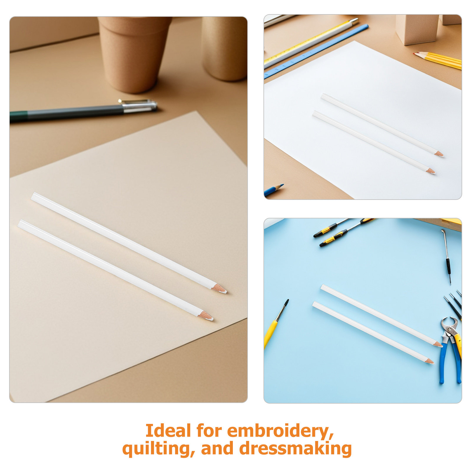 25Pcs White Fabric Chalk Penci - Embroidery And Quilting recensione e prezzo