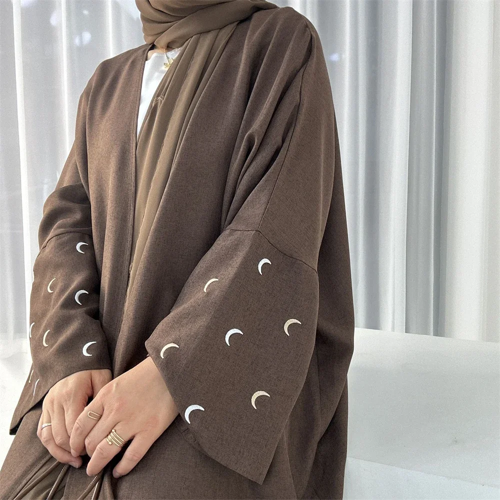 Open Abaya Muslim Dress Women  - Embroidery Kebaya recensione e prezzo