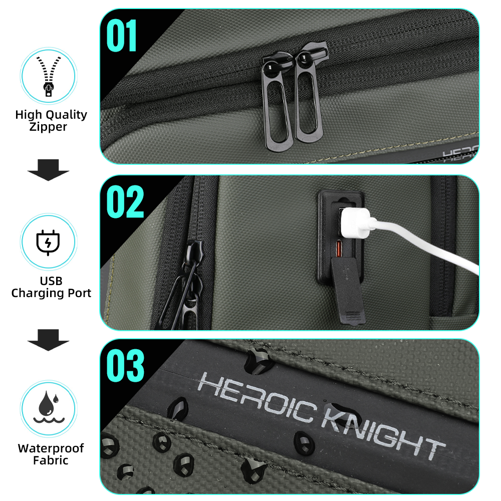 HK Business Men's Backpack 15. - Embroidery Computer recensione e prezzo