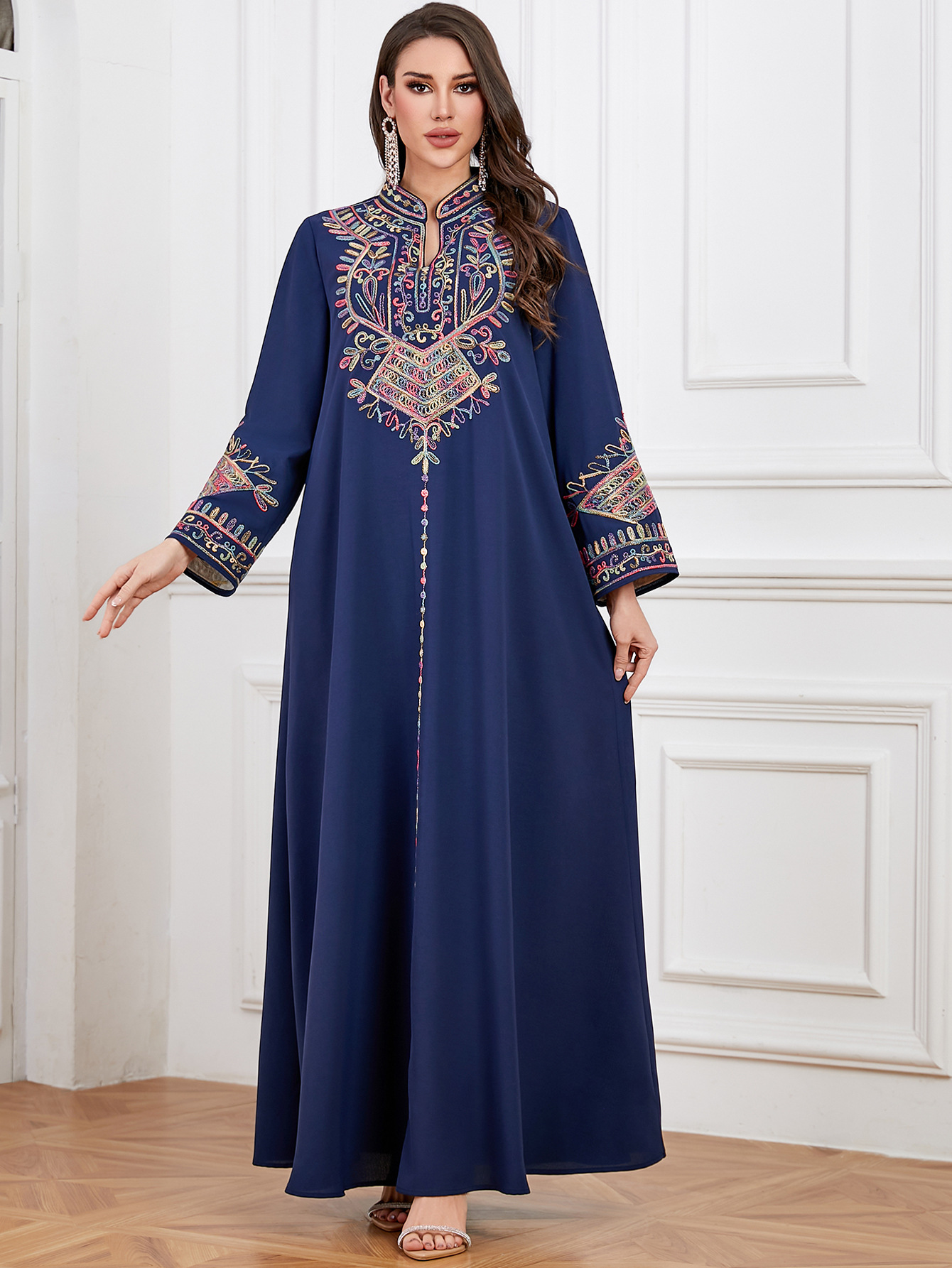 Femme Musulmane Vestidos Jalab - Embroidery Kebaya recensione e prezzo